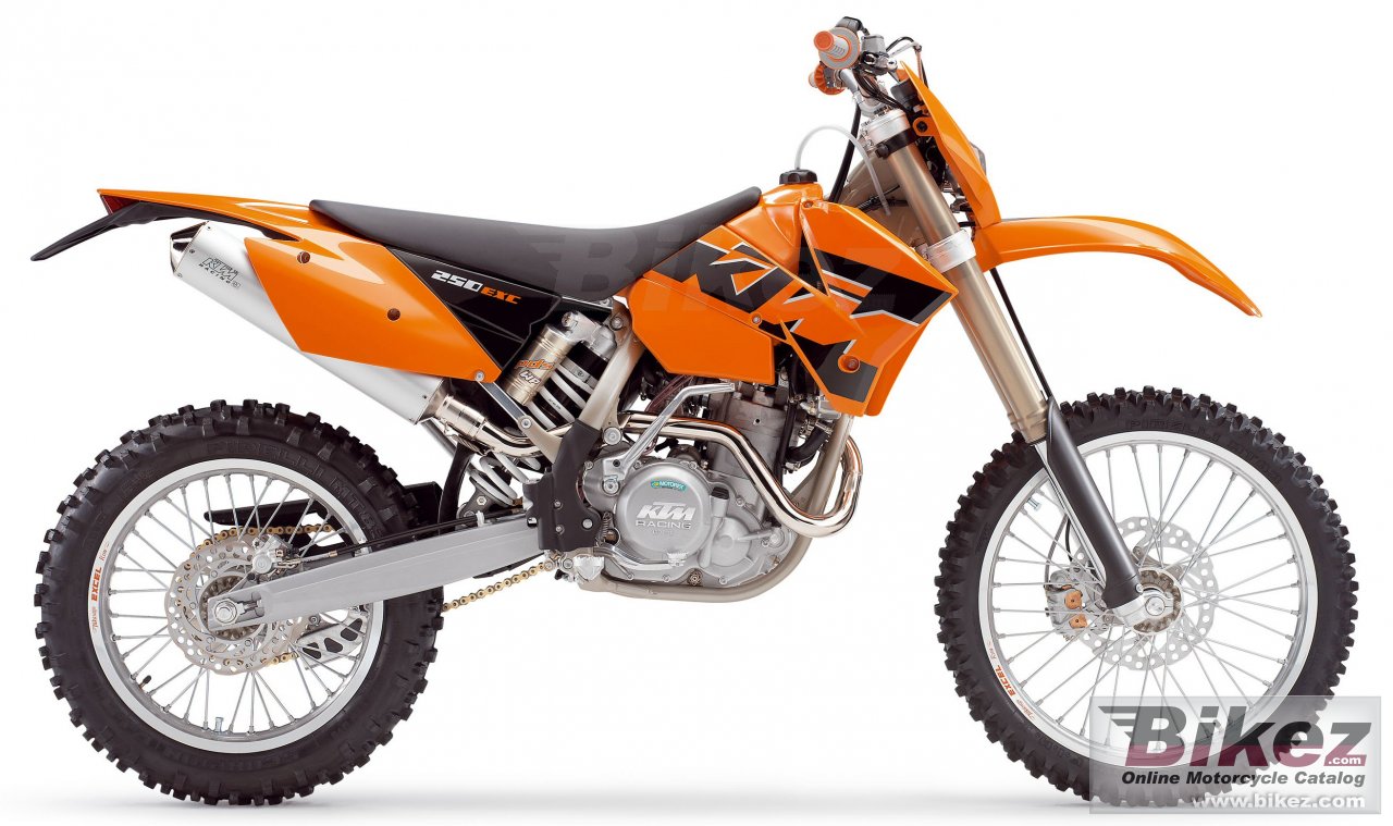 Big KTM 250 exc racing picture and wallpaper from Bikez.com